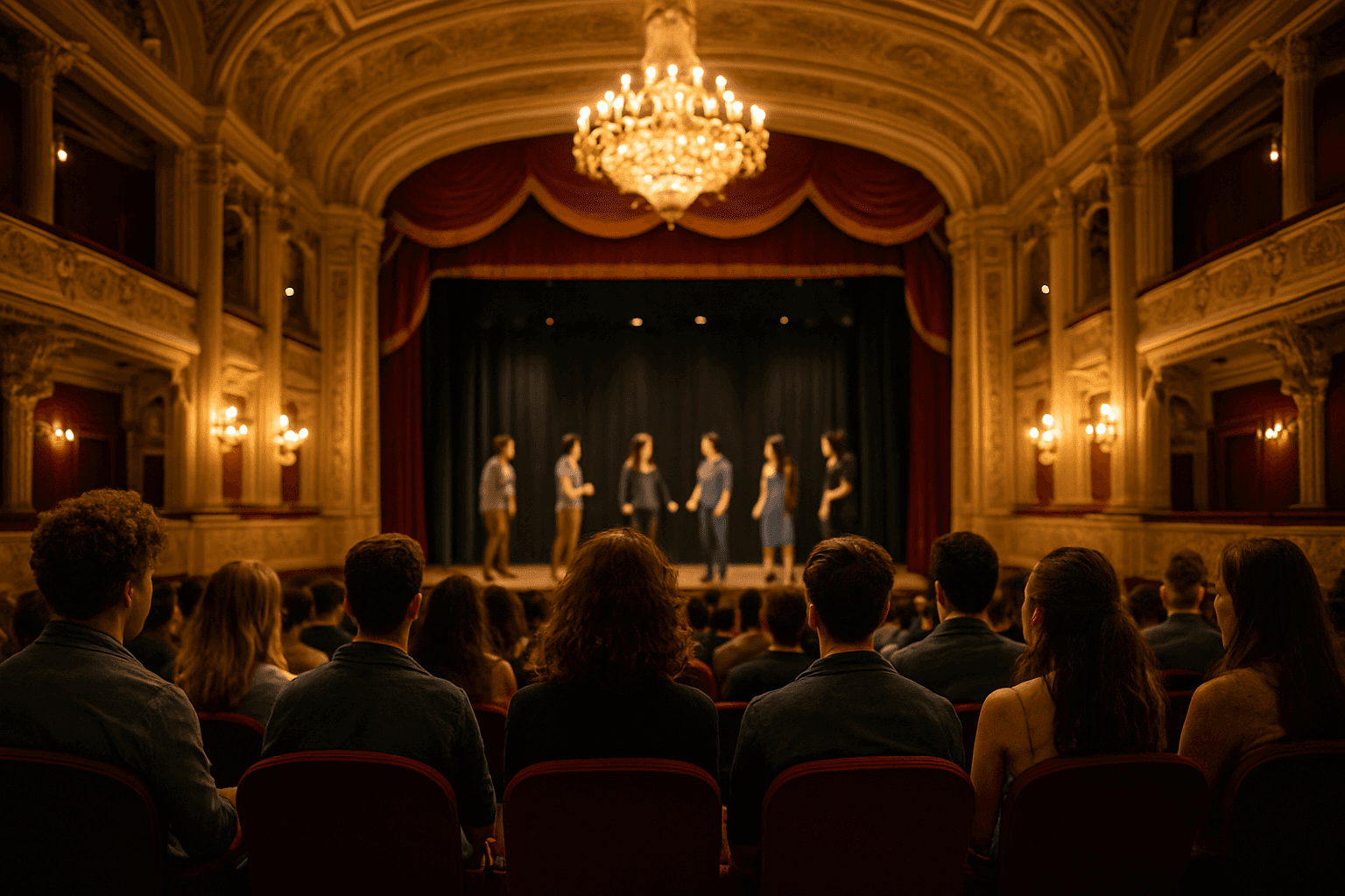 Persone che partecipano a un evento culturale in Sicilia